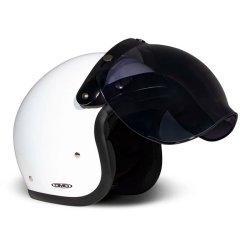 The Flip-Up bubble visor, er lavet til hjelme med 3 knapper i panden.