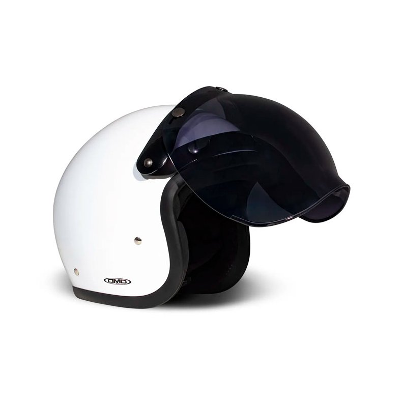 The Flip-Up bubble visor, er lavet til hjelme med 3 knapper i panden.