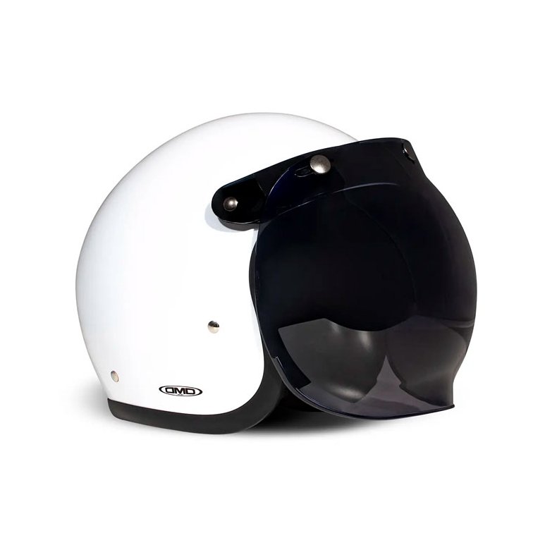 The Flip-Up bubble visor, er lavet til hjelme med 3 knapper i panden.