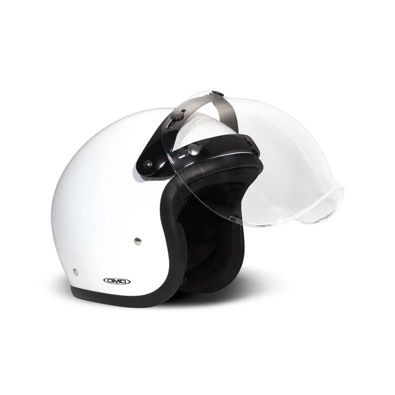 The Flip-Up bubble visor, er lavet til hjelme med 3 knapper i panden.