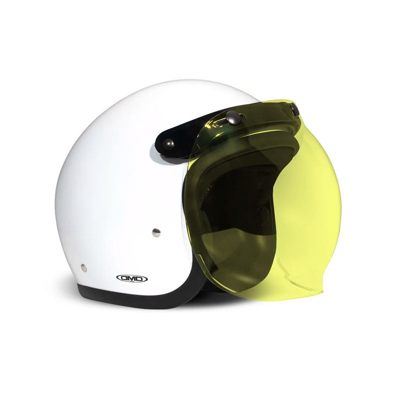 The Flip-Up bubble visor, er lavet til hjelme med 3 knapper i panden.