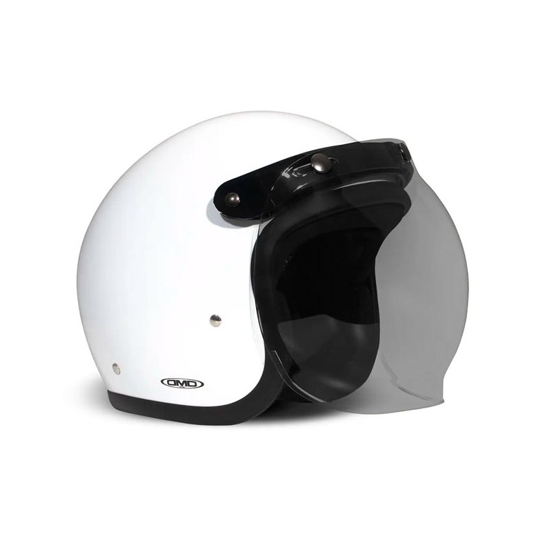 The Flip-Up bubble visor, er lavet til hjelme med 3 knapper i panden.