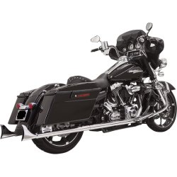BASSANI XHAUST MUFFLER SLIP ON  TRUE DUAL FISHTAIL CHROME