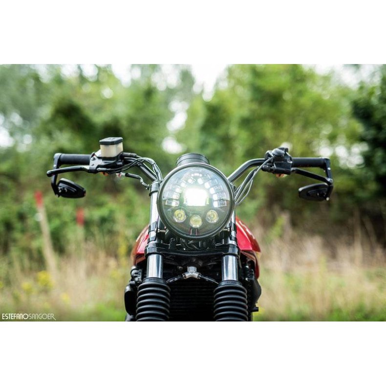 7.5 "Multi LED Headlight + Indicators Black