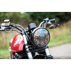 7.5 "Multi LED Headlight + Indicators Black