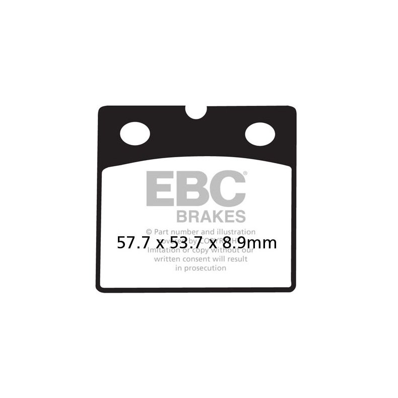 EBC ORGANIC BRAKE PADS 