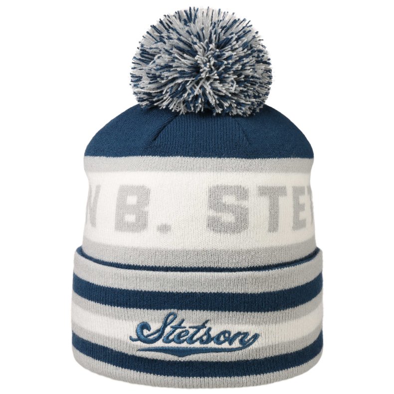 STETSON POMPOM BEANIE HUE. vlg farve.