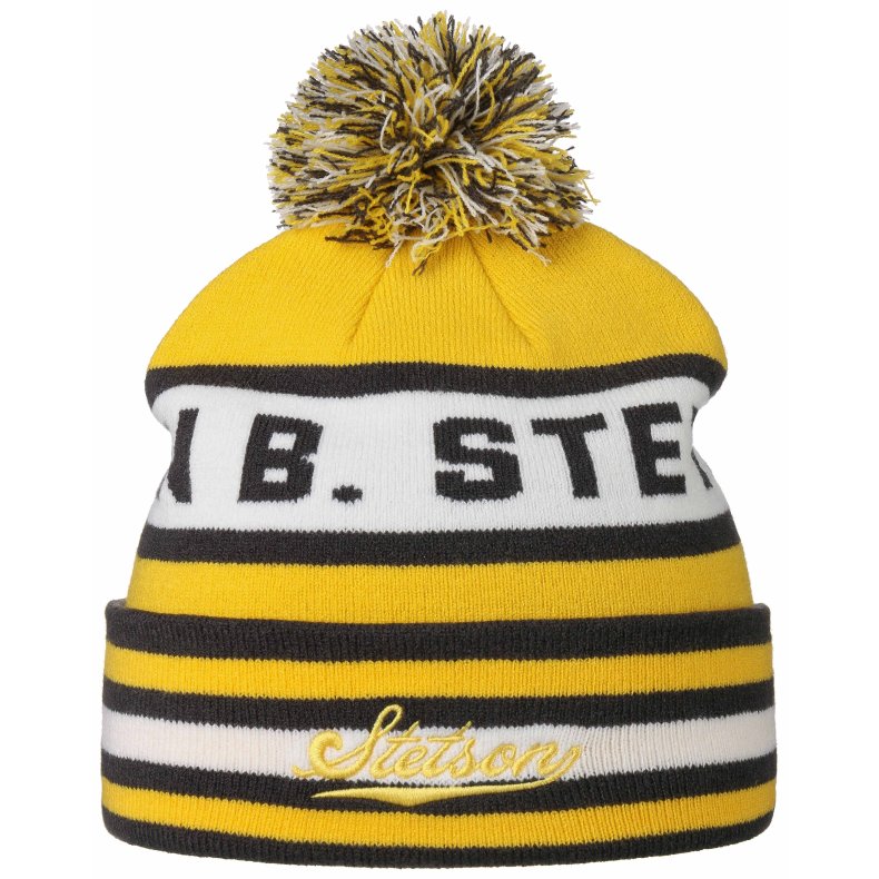 STETSON POMPOM BEANIE HUE. vlg farve.