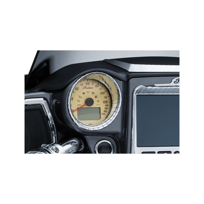 KURYAKYN, AZTEC GAUGE CLUSTER ACCENTS Chrome;