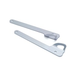 KURYAKYN, CUSTOM TIE DOWN BRACKETS FRONT FORK. CHROME 