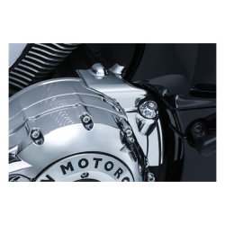 KURYAKYN, REAR OIL PANEL ACCENT. CHROME14-18 Indian (excl. Scout) 