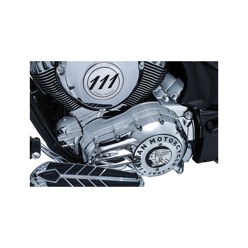 KURYAKYN, REAR OIL PANEL ACCENT. CHROME14-18 Indian (excl. Scout) 