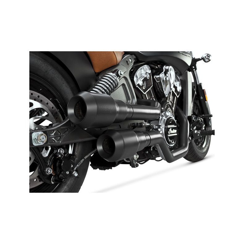 V&H, 2-2 HI-OUTPUT GRENADES EXH. SYSTEM Matte Black.