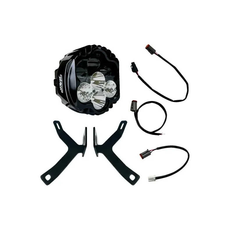 CUSTOM DYNAMICS ECE COMPLIANT SHARK DEMON 2 LED HEADL. MS ROAD WAR. FAIR.