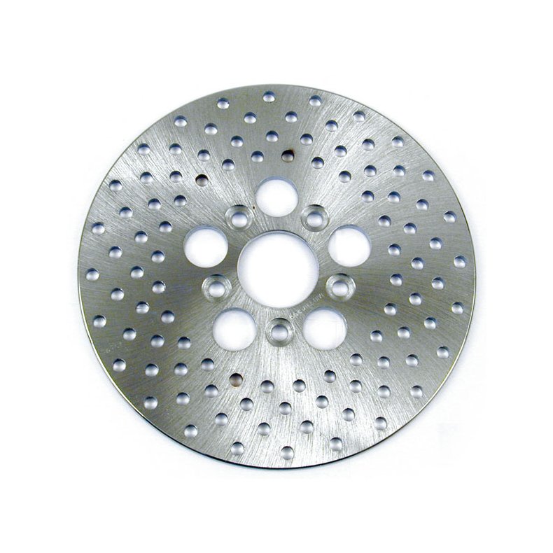 BRAKE ROTOR STAINLESS DRILLED. 10 INCH