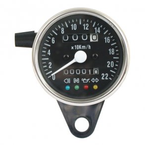 LED MINI SPEEDO 2:1 KMH. BLACK FACE