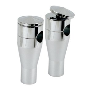 TWIST-TOP PANHEAD STYLE RISERS. CHROME,