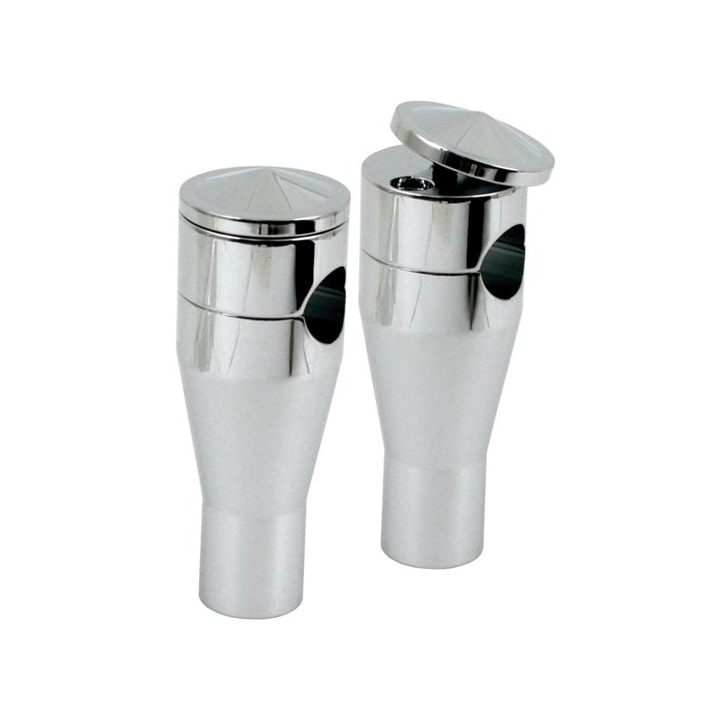 TWIST-TOP PANHEAD STYLE RISERS. CHROME,