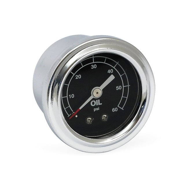 OIL PRESSURE GAUGE, LIQUID FILLED Olietryk kontakter & ure Aros