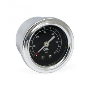 OIL PRESSURE GAUGE, LIQUID FILLED 