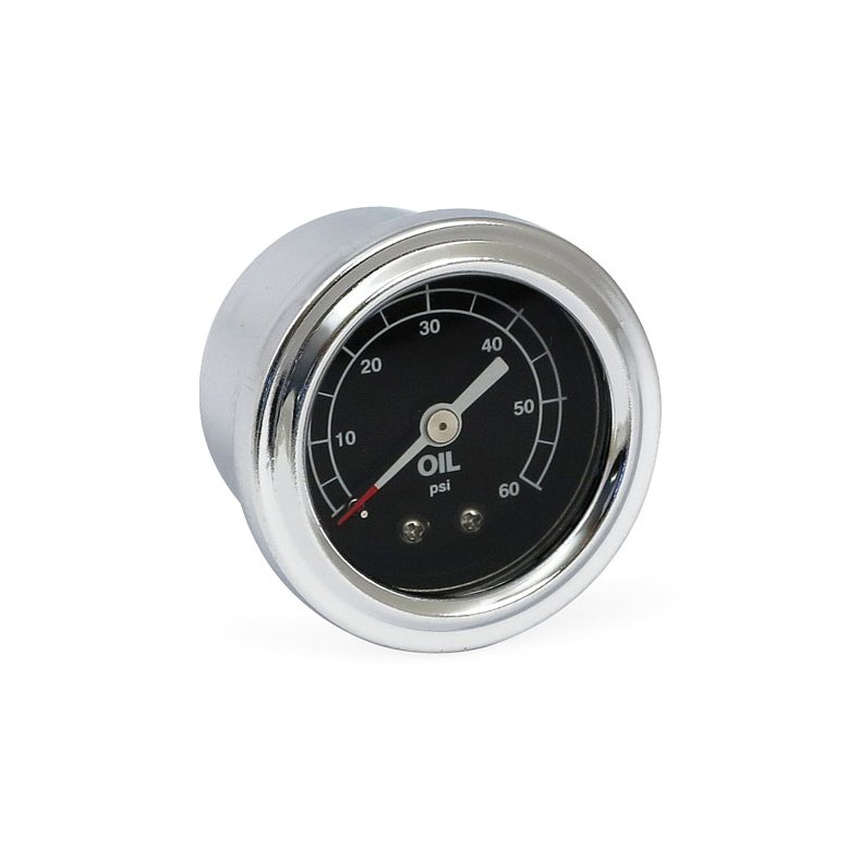 OIL PRESSURE GAUGE, LIQUID FILLED 