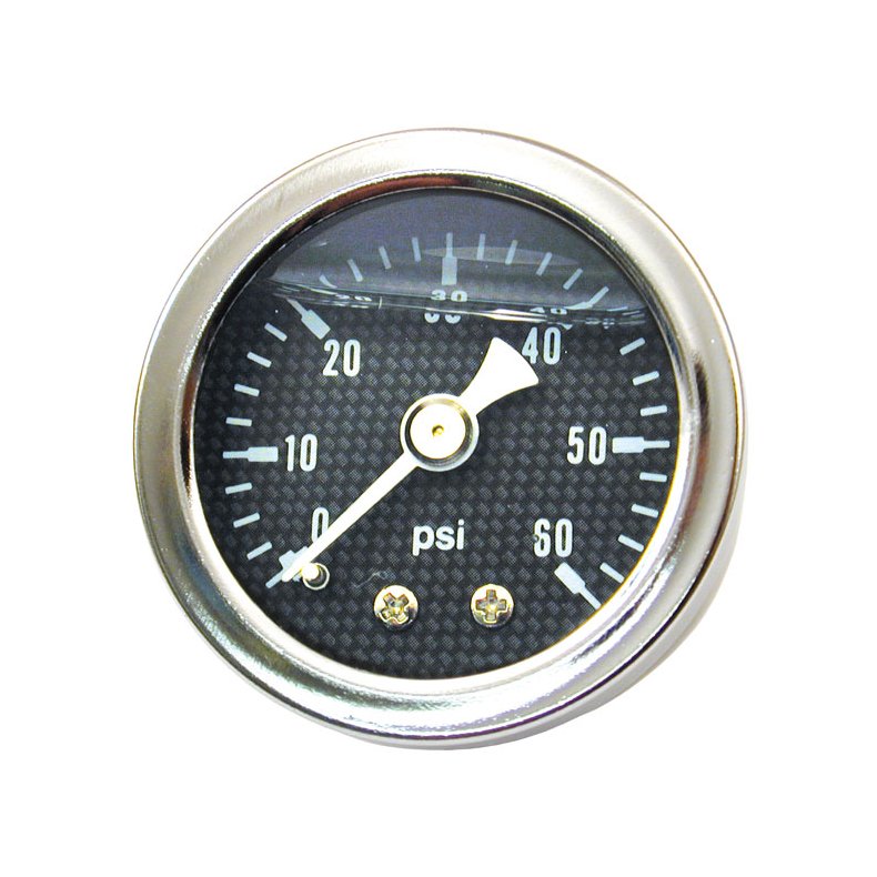 OIL PRESSURE GAUGE CARBON FACE 100 PSI