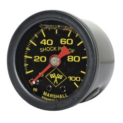 MARSHALL OIL PRESSURE GAUGE 0-100 PSI