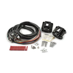 H/B SWITCH HOUSING KIT MED KROM KNAPPER, VLG FARVE P HUS:  Fits: > 73-81 XL; 72-81 FL; 73-81 FX 