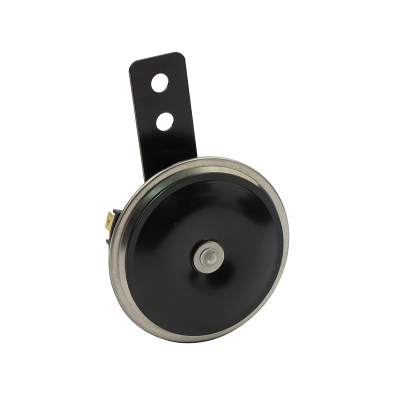 CUSTOM ROUND DISC HORN,BLACK