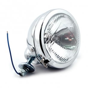 CHROME SPOTLAMP 4-1/2 INCH WITH H3 HIGH BEAM INSERT