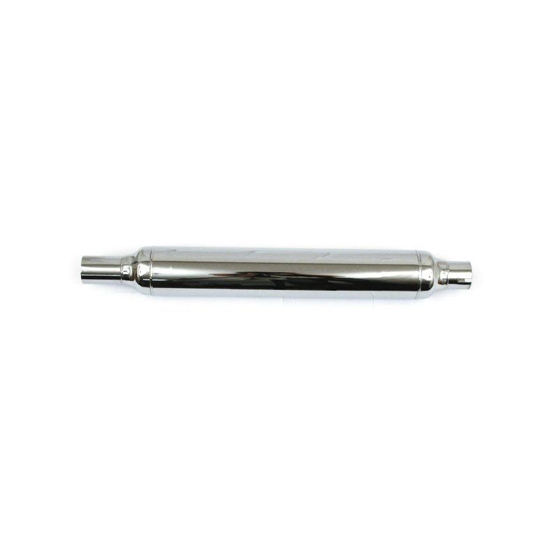 58-E78 OEM STYLE CIGAR TYPE MUFFLER  LONG CHROME 