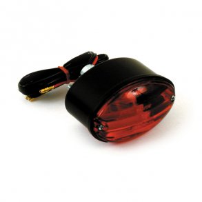 MEDIUM-CATEYE TAILLIGHT, BLACK ECE APPROV. LENS (APPR. DIMENS. 83MM X 51MM)
