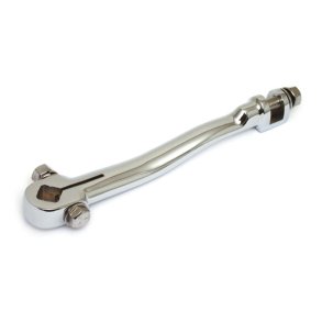 KICKSTART ARM, SMALL OFFSET CHROME  Fits: > 54-69 FL; 71-72 FX MODELS