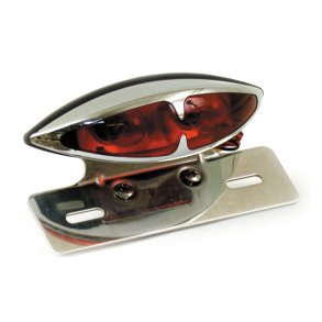 L.A. TAILLIGHT KIT. DUAL BULB. LICENSE PLATE BRACKET. CHROME - 