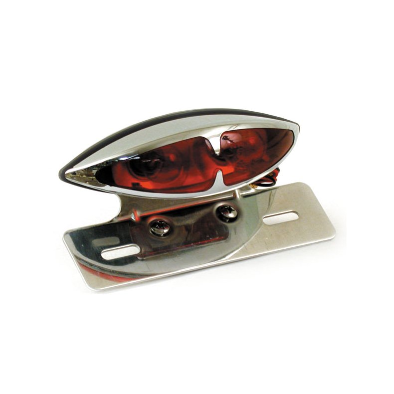 L.A. TAILLIGHT KIT. DUAL BULB. LICENSE PLATE BRACKET. CHROME - 