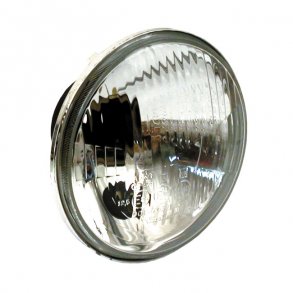 5 3/4 INCH H-4 HEADLAMP UNIT (ECE) ECE APPR; RIBBED LENS; WITH POSITION LIGHT