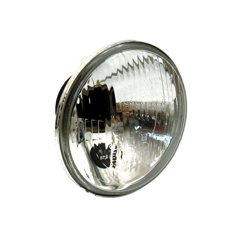 5 3/4 INCH H-4 HEADLAMP UNIT (ECE) ECE APPR; RIBBED LENS; WITH POSITION LIGHT