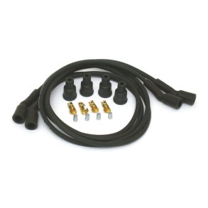 DYNATEK, 7MM SPARK PLUG WIRE SET. BLACK Copper core. Til platiner.