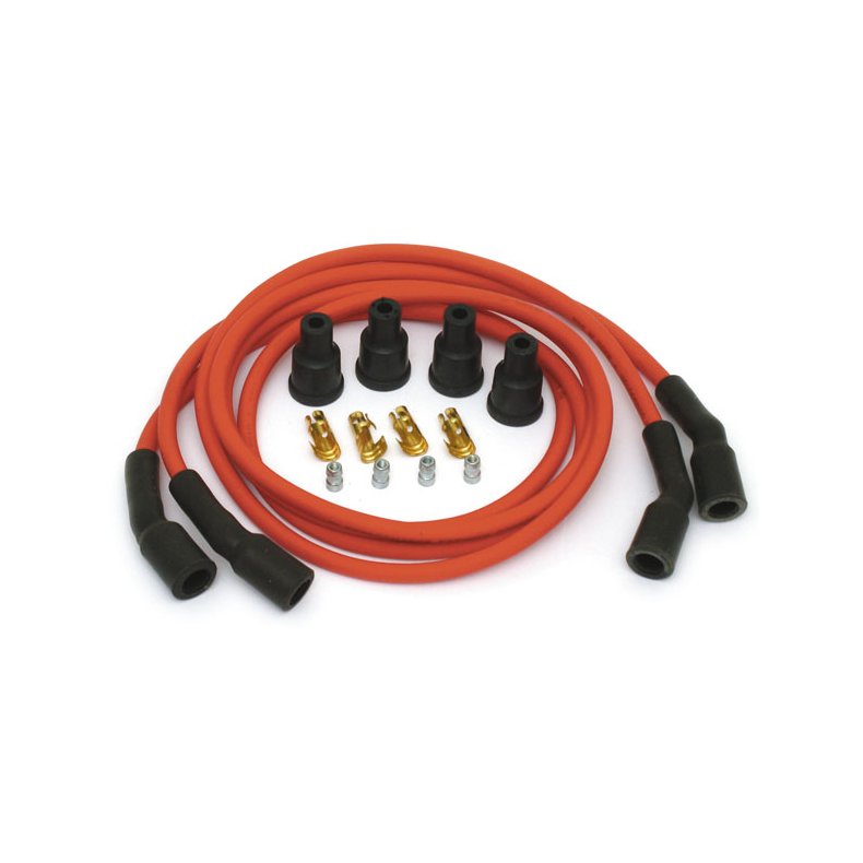 DYNATEK, 7MM SPARK PLUG WIRE SET. BLACK Copper core. Til platiner.