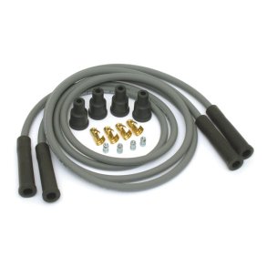 DYNATEK, UNIV. 7MM SPARK PLUG WIRE SET. GRAY Suppression core. 135 degree plug boot. 