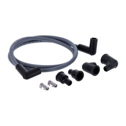 DYNATEK, UNIV. 7MM SPARK PLUG WIRE SET, 90 PLUG BOOT. GRAY Suppression core.