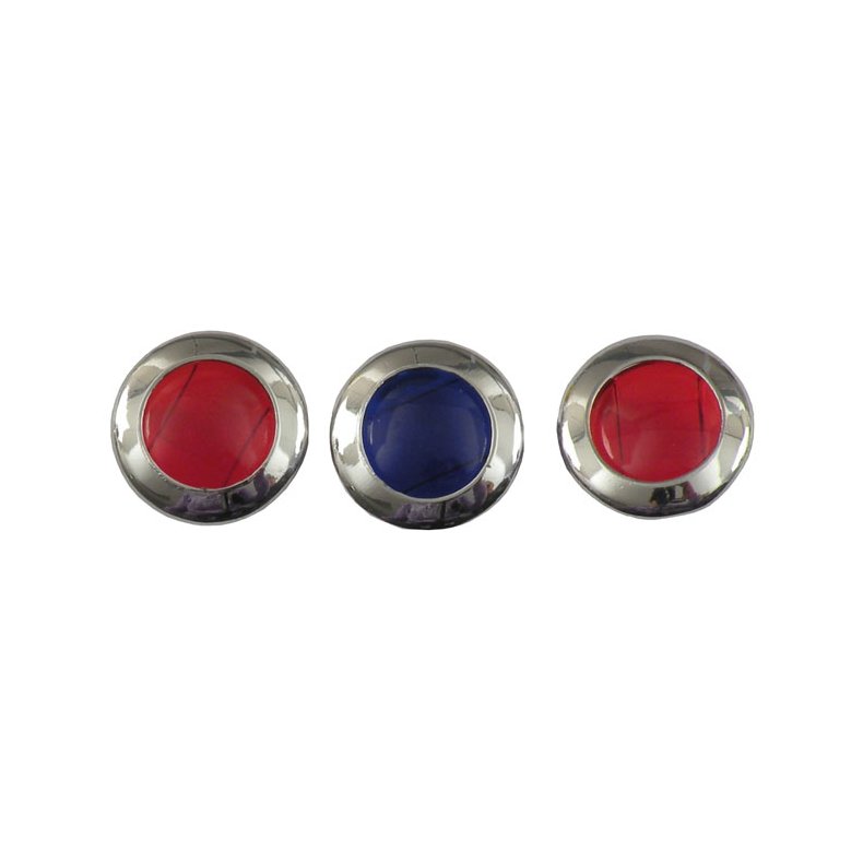 Replacement lens set, for 3-light (62-67) dash. 