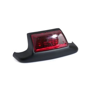 REAR FENDER TIP WITH LIGHT BLACK, RED LENS  Fits: > MOST 80-99 FL,FLT,FLSTC MODELS AND SOME CUSTOM .