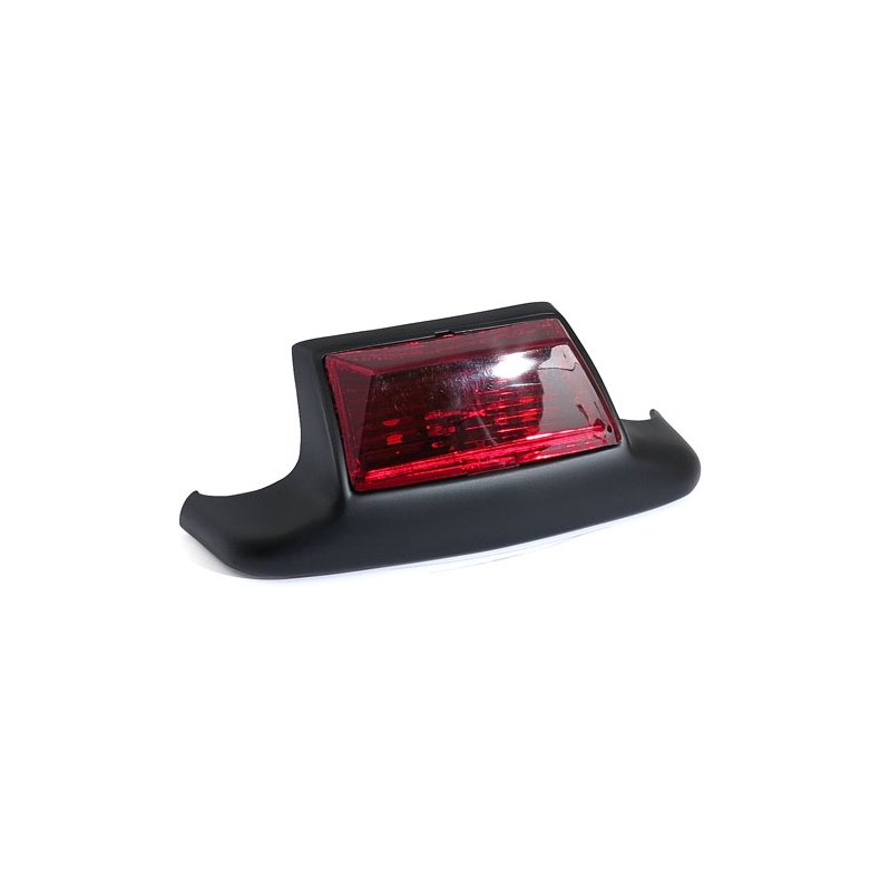 REAR FENDER TIP WITH LIGHT BLACK, RED LENS  Fits: > MOST 80-99 FL,FLT,FLSTC MODELS AND SOME CUSTOM .