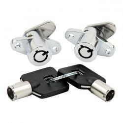 LOCK SET, SADDLEBAGS WITH NUTS &amp; KEYS  Fits: > 93-13 FLT/TOURING