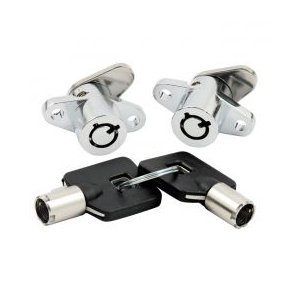 LOCK SET, SADDLEBAGS WITH NUTS & KEYS  Fits: > 93-13 FLT/TOURING