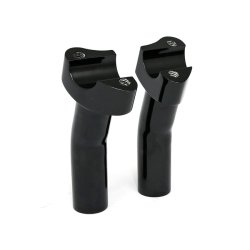  PULLBACK RISERS BLACK; FORGED ALUMINUM
