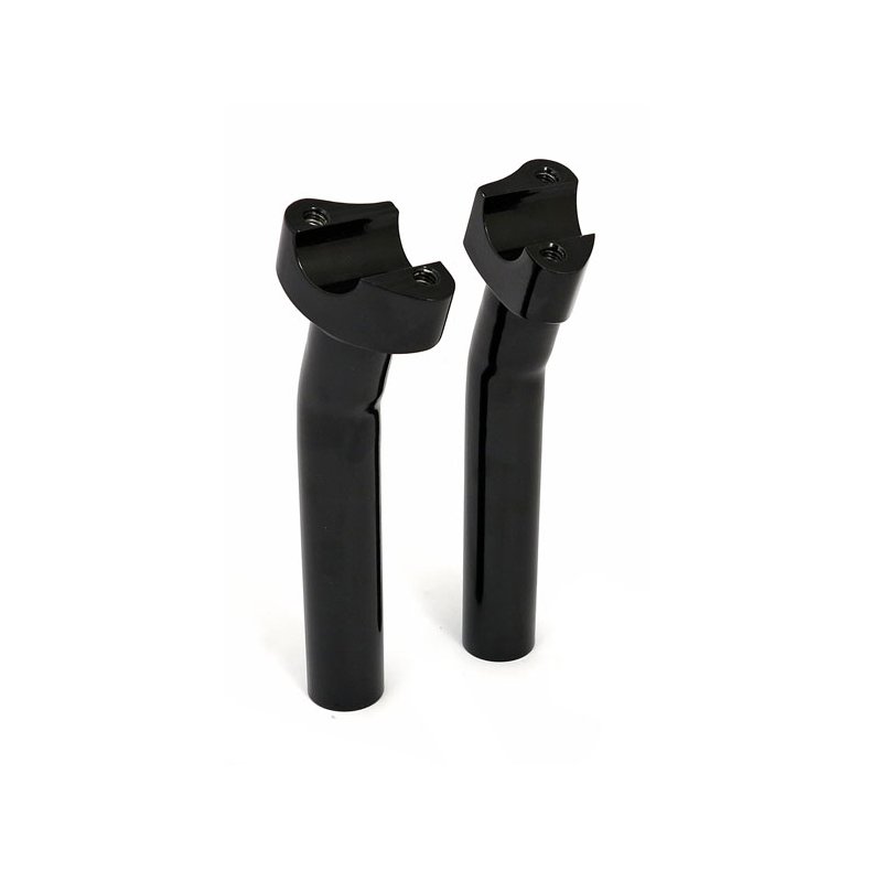  PULLBACK RISERS BLACK; FORGED ALUMINUM