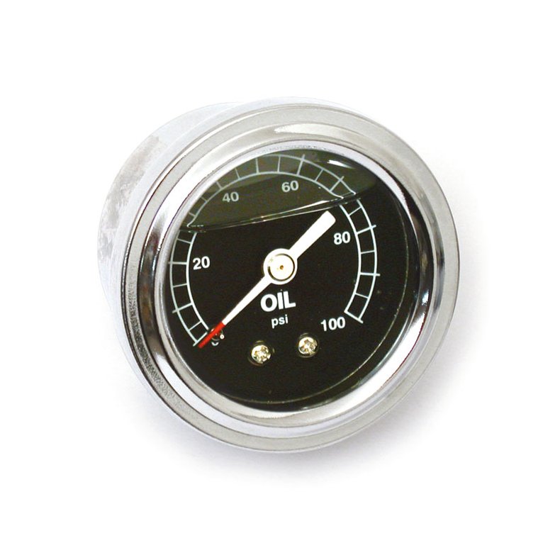 OIL PRESSURE GAUGE, LIQUID FILLED 100PSI 