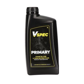 Vspec, primary chain case oil.  65-24 Big Twin 